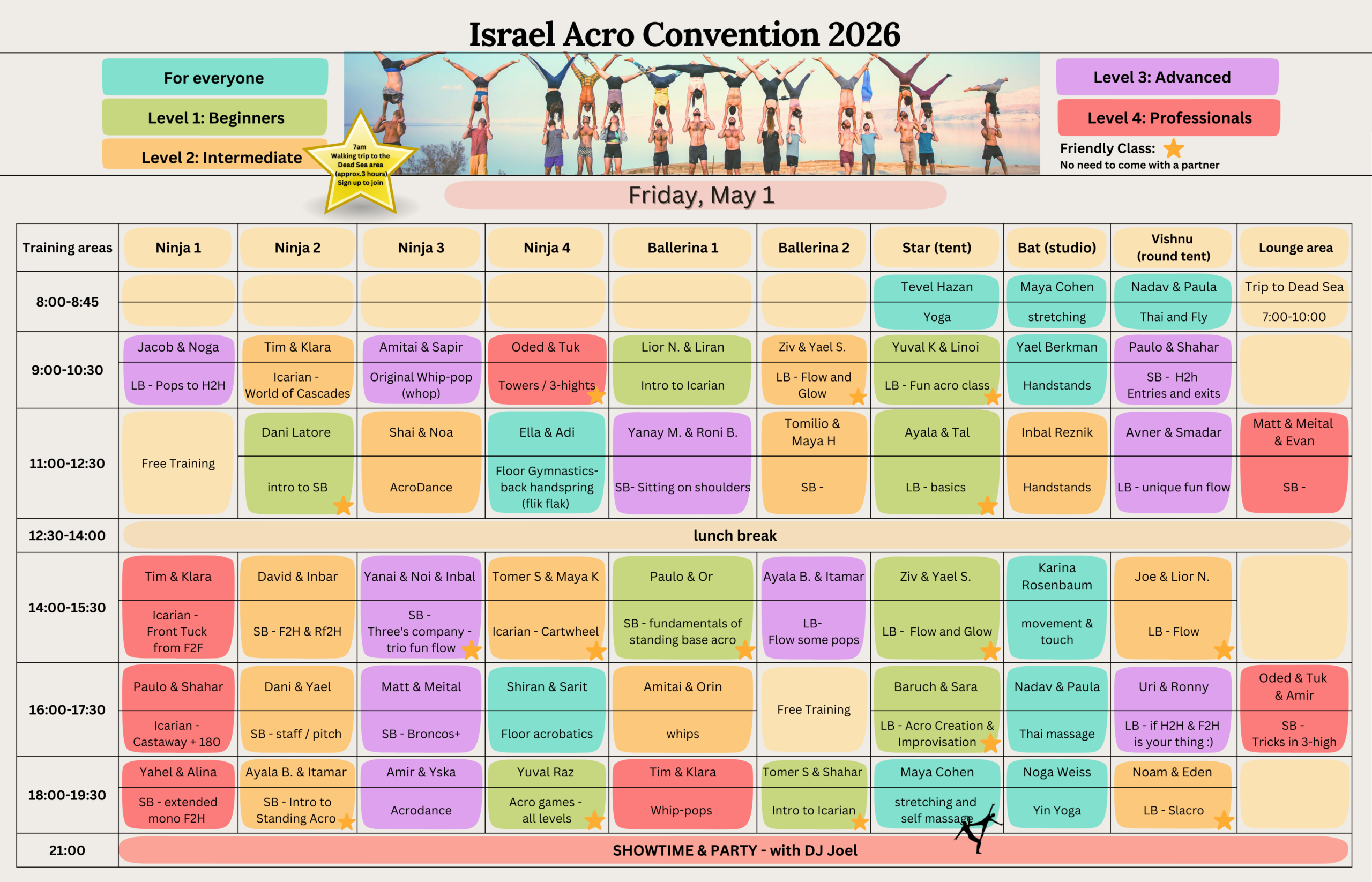 IAC 2026 לוז ימים ארוכים